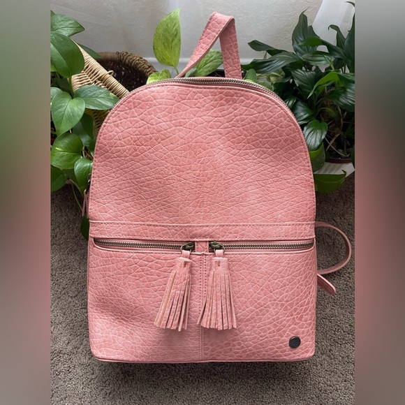 Roxy Pebble Leather Backpack Purse - Picture 1 of 7